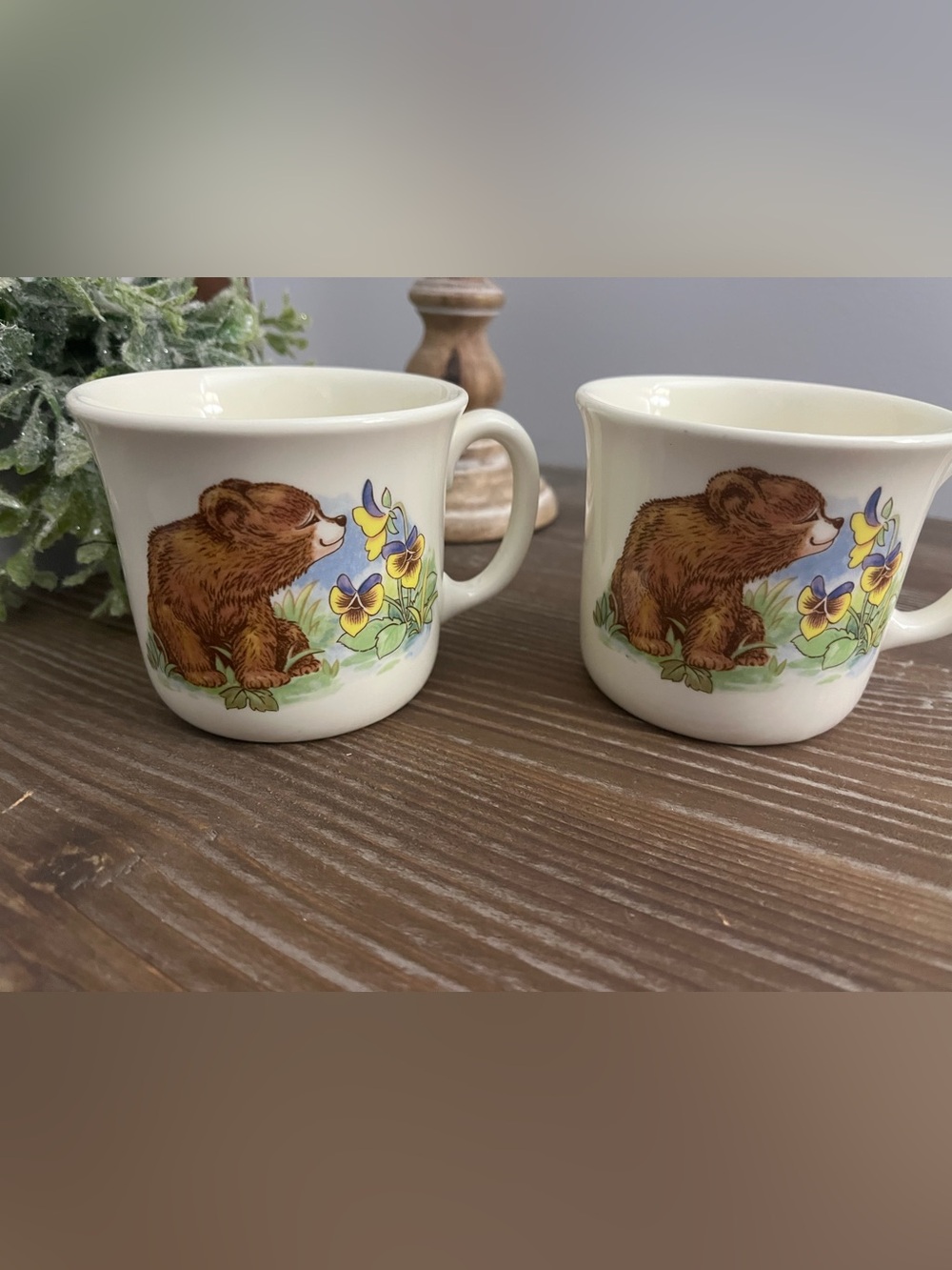 Set of 2~Vintage Royal Kent Teddy Bear Children’s Cup Bone China England - Picture 8 of 12